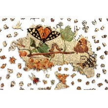 Insects Fruits Wooden Jigsaw Puzzle