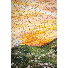 Sunset Landscape Wooden Jigsaw Puzzle