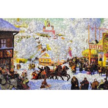 Christmas Town Wooden Jigsaw Puzzle