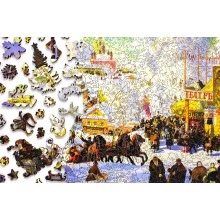 Christmas Town Wooden Jigsaw Puzzle