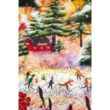 Winter Christmas Wooden Jigsaw Puzzle