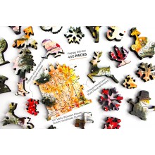 Winter Christmas Wooden Jigsaw Puzzle