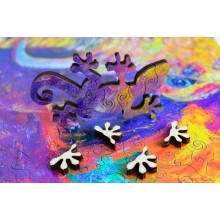 Colorful Elephant Wooden Jigsaw Puzzle